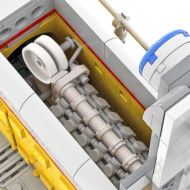 Винтажные строительные блоки для парового поезда MOC-52188 Union Pacific Железная дорога