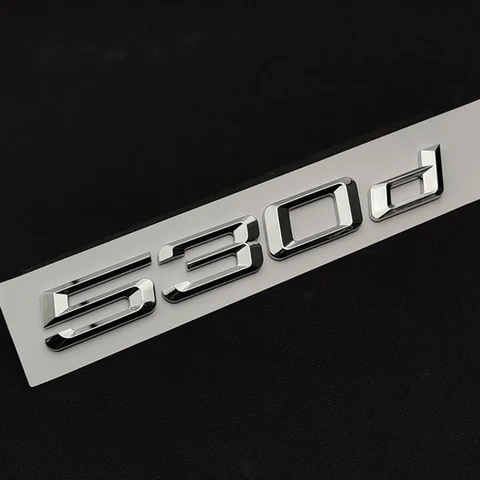 3D ABS Наклейка На Эмблему Багажника Автомобиля Для BMW 520i 525i 530i 535i 520d 525d 530d Xdrive E60 E39 E34 F10-аксессуар Д...