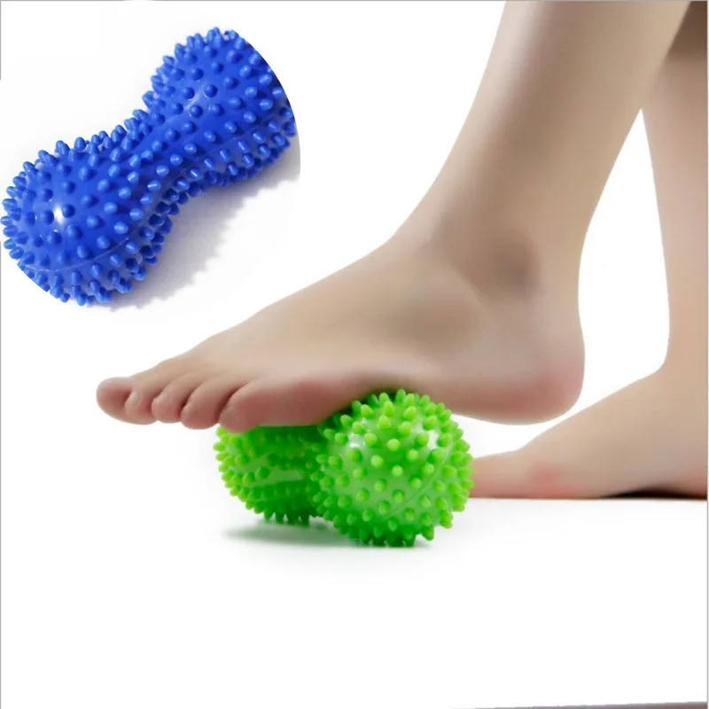 

Foot Massage Roller Peanut Double Lacrosse Spiky Ball Myofascial Balls for Plantar Fasciitis Mobility Back Foot Arch Pain Relief