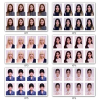 1 sheet kpop ive photocards new album eleven 1 inch school student id photo cards yujin gaeul liz postcards for fans collection
