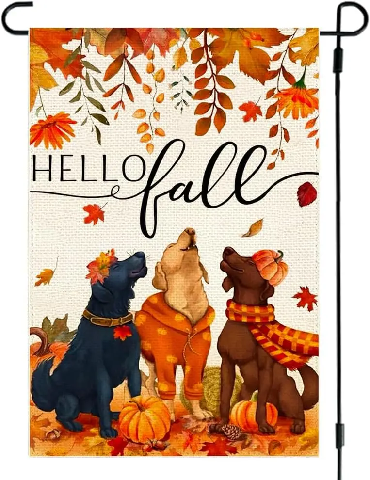 Садовый флаг RABUSOFA Hello Fall