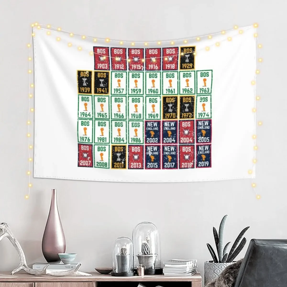 Fan of Fenway City Champions Новая Англия Бостон Спортивный чемпион Баннер Название Гобелен