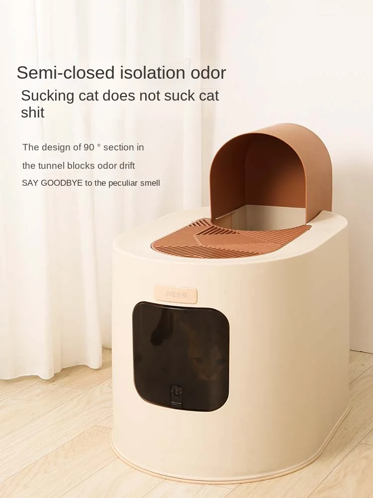 

Litter Box Large Enclosed Style Cat Toilet Deodorant Cat Products Sandboxes for Cat Supplies Cat Litter Box Closed Pet Supplies