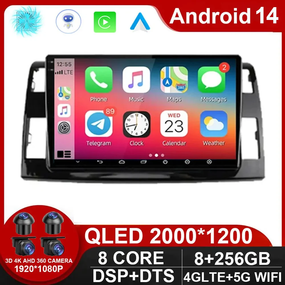 Автомобильный радиоприемник Android 14 2000*1200 8G 256G для УАЗ Патриот 2012-2016 Мультимедиа 4G