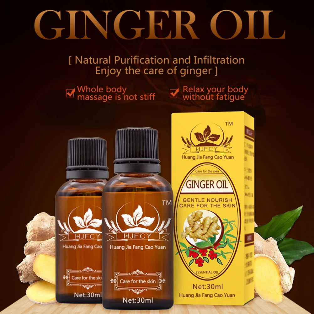 

Pure Ginger Essential Oil Body Massage Essential Oil Lymphatic Drainage Anti Aging Lymphatic Detoxification Body Pure Plant Ess