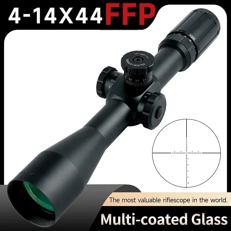 

4-14X44 FFP винтовочный крестообразный оптический прицел охотничий тактический оптический прицел Снайперский прицел 11 мм/20 мм клипсы