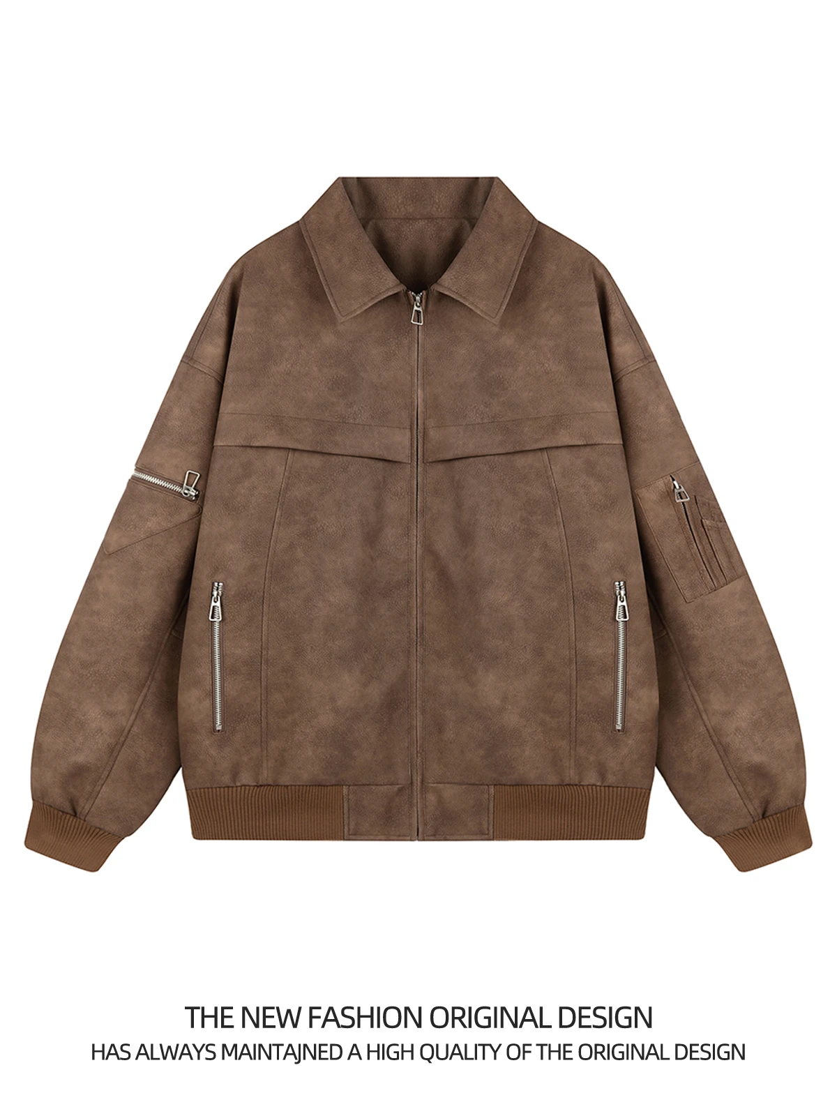 Американское винтажное пальто из искусственной кожи верхняя одежда мужская