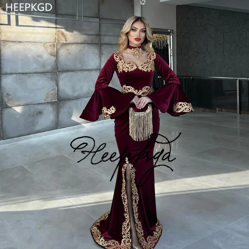 

Женское вечернее платье с длинными рукавами, эксклюзивное синее платье из прозрачного тюля, выполненное на заказ