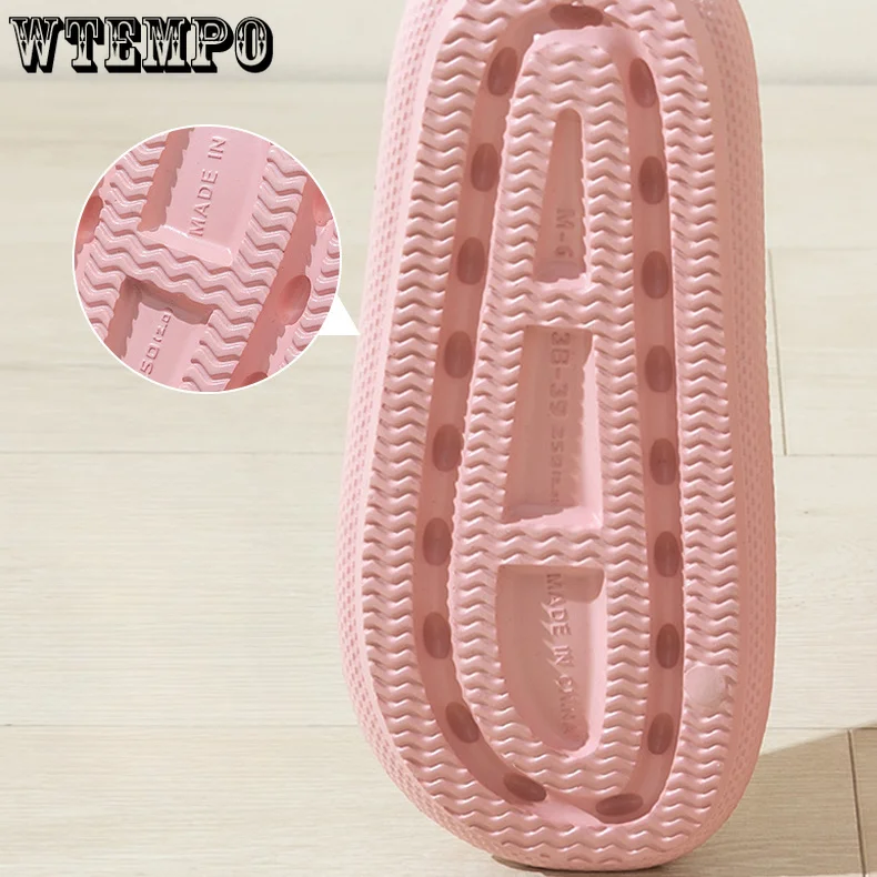 Summer Super Soft Shoes Cloud Slippers Indoor Mute Bathroom Anti-slip Slide Eva Beach Flip Flops Men Ladies Leisure Sandals