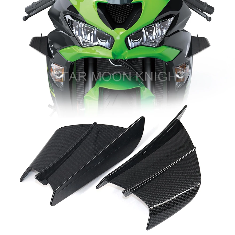 

For Kawasaki Ninja 650 400 300 250 H2R ZX-14R ZX-10R ZX-6R Z H2 ninja 1000SX Motorcycle Winglet Aerodynamic Wing Kit Spoiler
