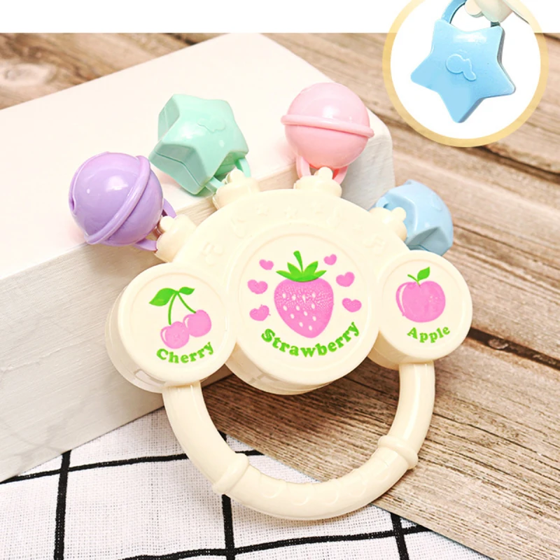 

Baby Grab Ball Shake Bell Fitness Glue Shake Bell Rattle Rubber Fitness Rattle Baby Gum Toy For Children 0-1 Years Old