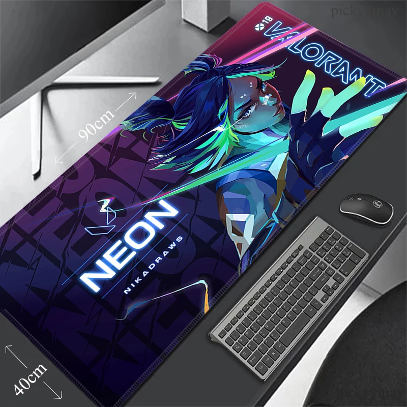 

Игровой коврик для мыши Valorant, большой коврик для мыши, коврик для мыши из натурального каучука, Настольный коврик для ПК, коврики для мыши с ...