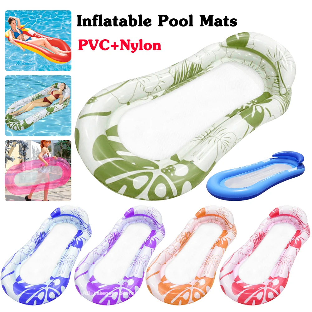 

Swimming Pool Floaters Inflatable Pool Mats Summer Air Mattresses Water Sleeping Bed Lounger Mattress Outdoor Beach Accessories