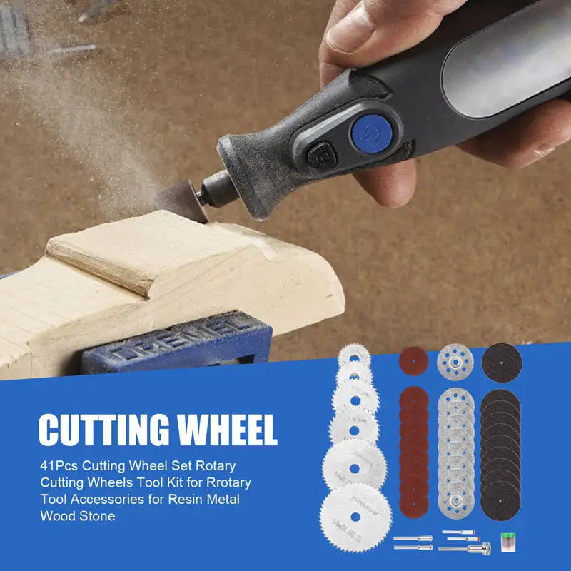 41 шт. набор отрезных кругов вращающихся инструментов для Dremel аксессуары смолы