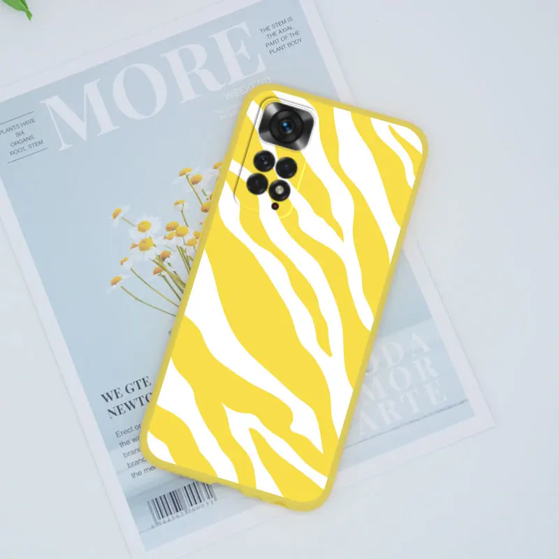 Чехол с леопардовым принтом зебры для Xiaomi Redmi Note 11 S силиконовый чехол коровьим на