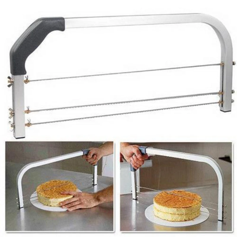 

DIY Baking 304 Stainless Steel Large Cake Saw Slicer Divider Cake Slicer Cake Layering Machine Baking Accessories