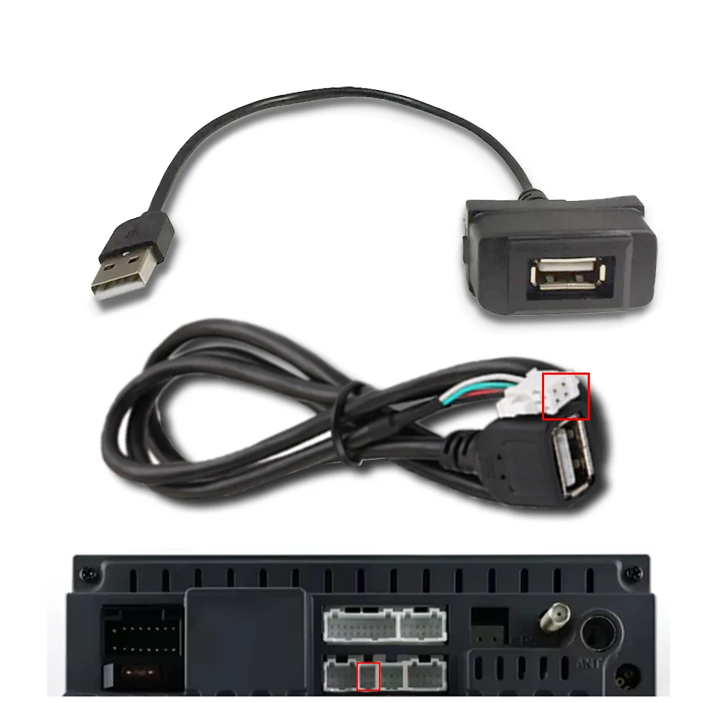 Фото Музыкальный USB-порт-адаптер, кабель с поддержкой универсальной штекера для Mitsubishi Pajero ASX 2 Soveran 2004, Zinger Galant Ex, тюнинг автомобиля №3