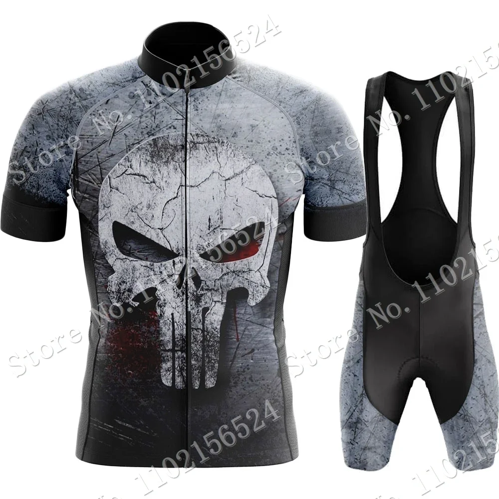 

Джерси для велоспорта, с черепом, красная, 2023