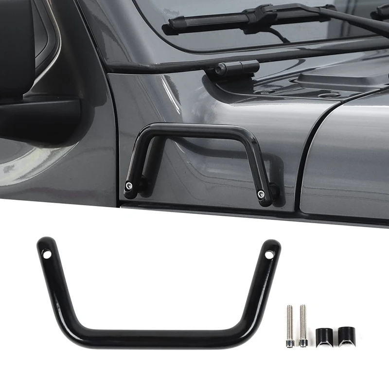 

Передняя крышка с боковым углом, устанавливаемая ручка захвата для Jeep Wrangler JL JLU Gladiator 2018-2022, внешние аксессуары (черный)