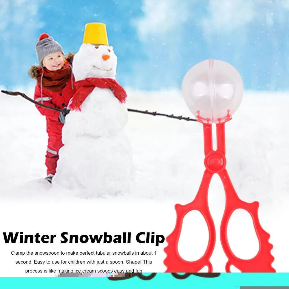 

1pcs Cartoon Ball Maker Clip Children Winter Outdoor Funny Tools Sand Mold Sports Toys Plastic Making Fight Ba X6g7