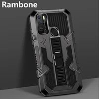 Shockproof Protective Case For Infinix Hot Play 9Play Anti-Fall Armor Bracket Phone Case For Infinix Note 7Lite Cover