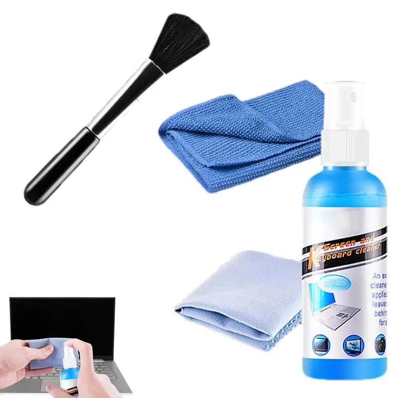Набор для чистки экрана компьютера Очиститель ноутбука Многофункциональный