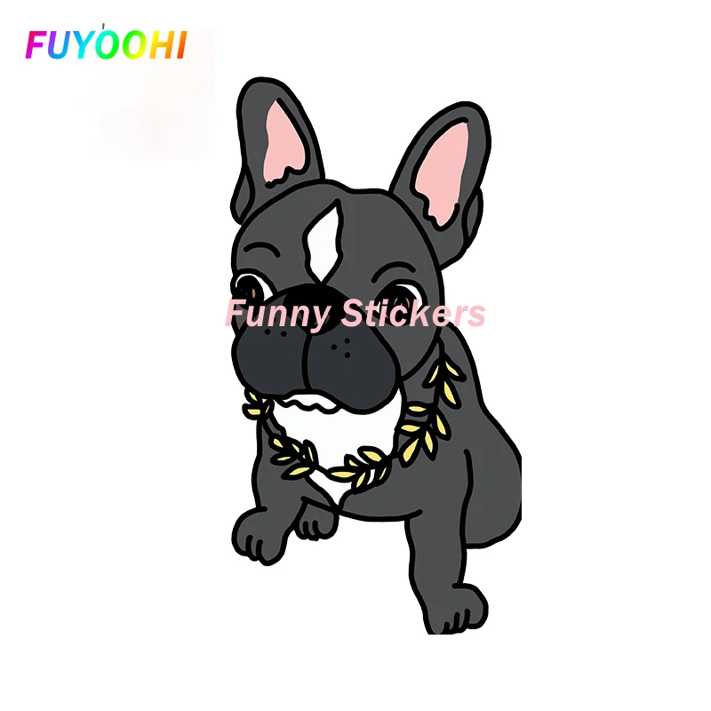 

FUYOOHI Exterior/Protection Funny Stickers French Bulldog Waterproof Car Sticker Car Assessoires Trunk Waterproof Decal Decor