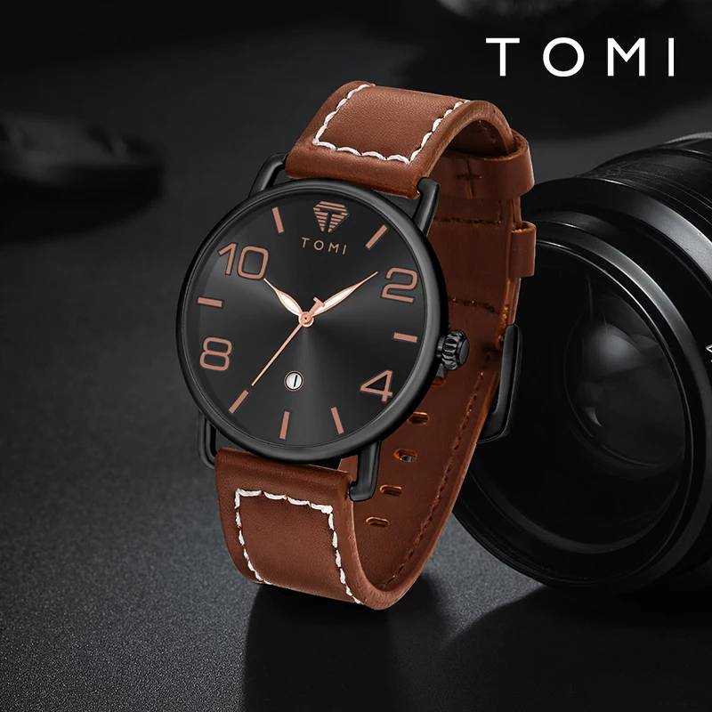 TOMI Кварцевые наручные часы для мужчин и женщин с высококачественным дизайном
