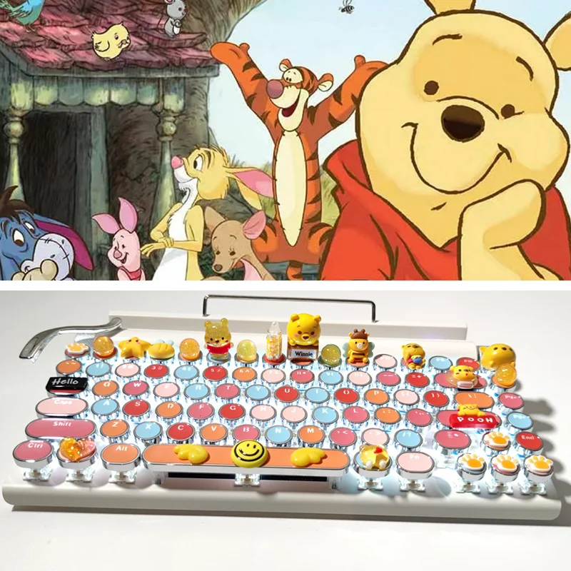 83 машинка для письма Винни Пух механическая клавиатура стимпанк Горячая вилка