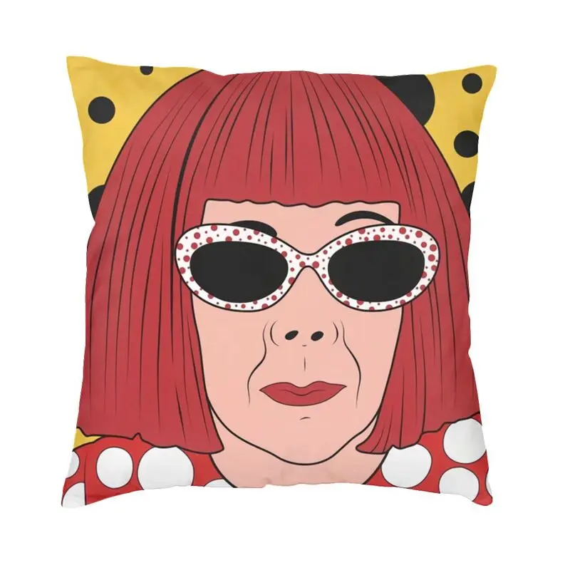 

Yayoi Kusama художественная Подушка наволочки для дивана домашние декоративные Квадратные наволочки 40x40 см постельное белье Наволочка на молнии