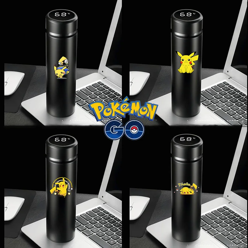 

Термос из нержавеющей стали с изображением покемона Пикачу аниме чашка для воды с изображением Чармандера Студенческая портативная чашка ...