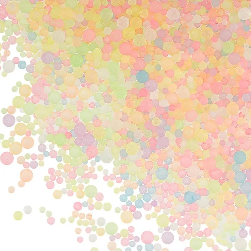 Матовые Светящиеся Стеклянные Бусины 10 Цветов Диаметр 1 5-3 Мм Разноцветные Пузыри