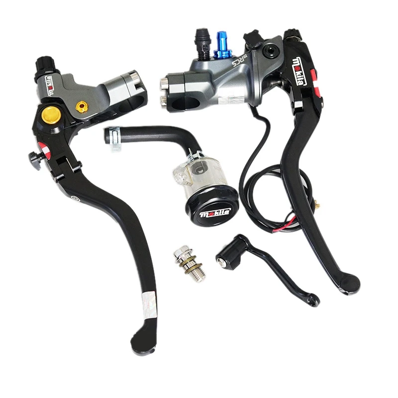 

Мотоциклетный тормозной насос Mokila 22 мм, рычаг сцепления, главный цилиндр, гидравлический насос, бак для Honda Yamaha Kawasaki Suzuki