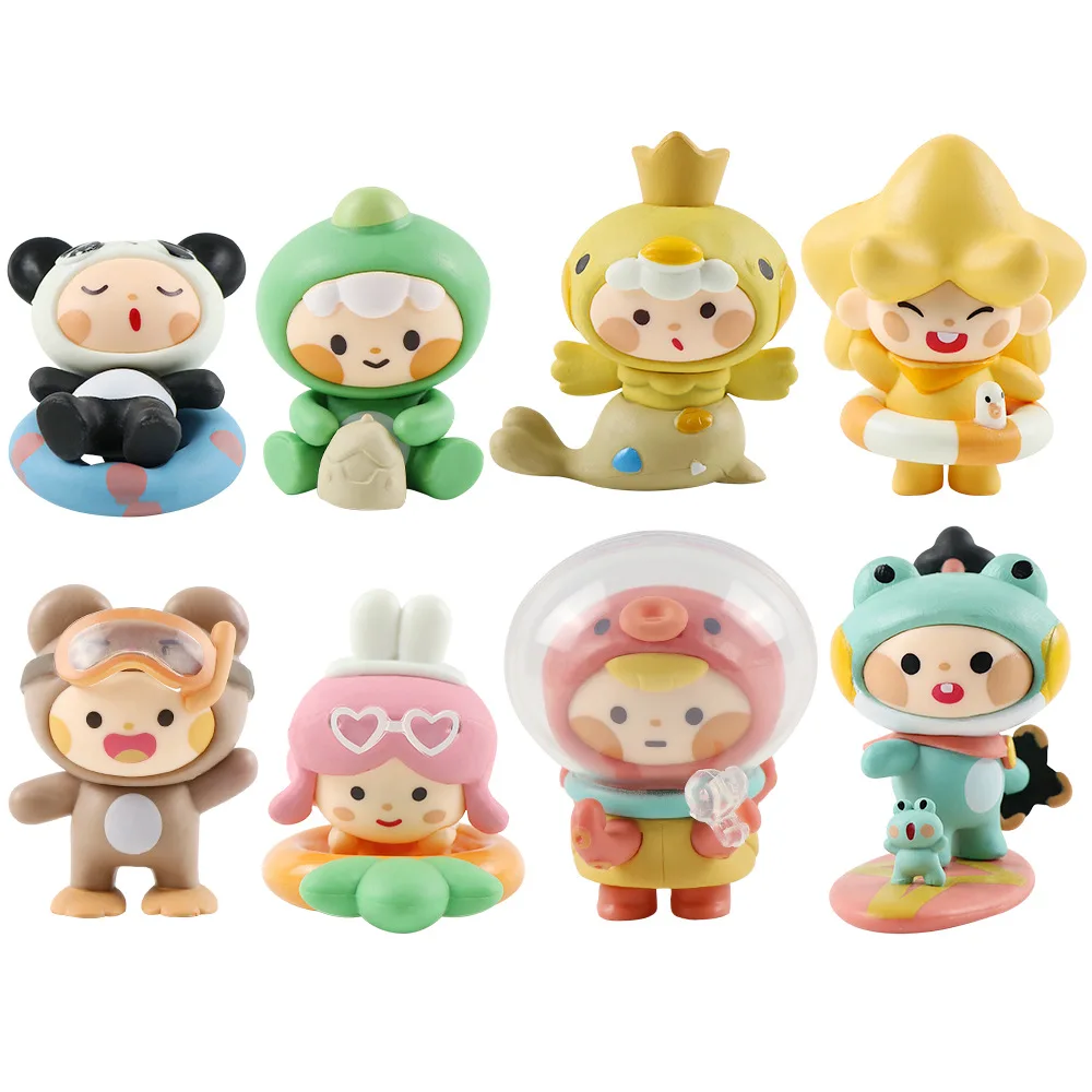 8 шт. Мини фигурки героев праздников мира настольные украшения