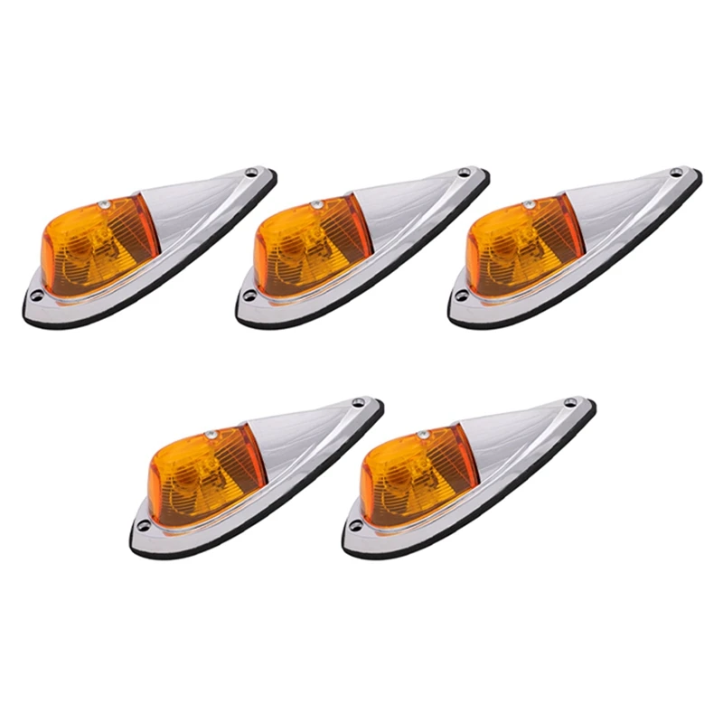 DC 12V желтая КАПЛЕВИДНАЯ кабина фонарь для кабины передней и задней габаритный