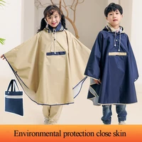 childrens poncho quality raincoat for girls impermeable thickened waterproof outdoor hiking biker rain jacket cycling raincoat