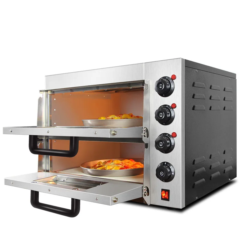 

Household large capacity pizza custard tart chicken wing double pan baking commercial electric oven