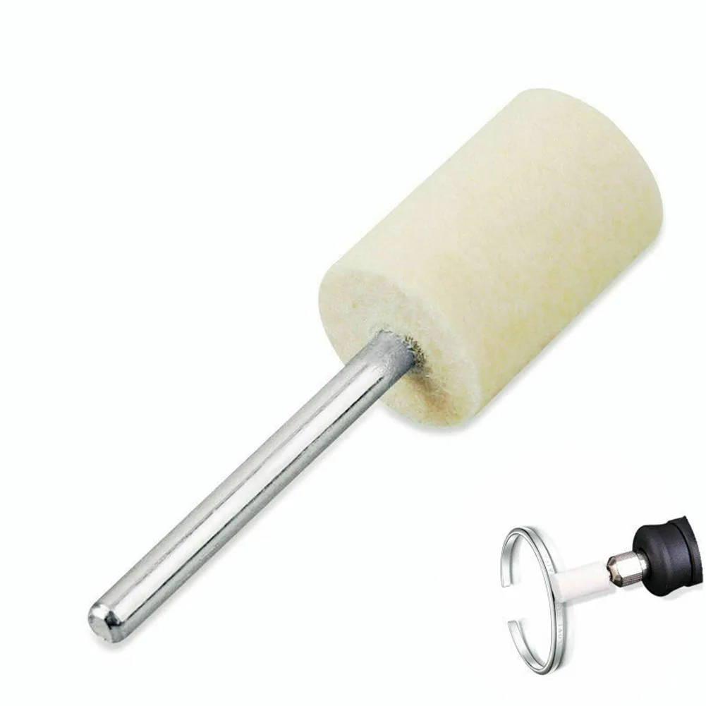 

20pcs Wool Felt Grinder Head Pad Bits Polishing Buffing Accessory Craftwork Rotary Tool Jade Metals Electric Jewelry Drill