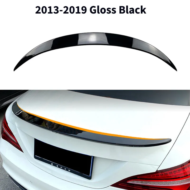 

Для Mercedes Benz CLA C117 CLA180 200 CLA45 AMG 2013-2019 задний спойлер багажника, диффузор, крылья, автомобильные аксессуары, тюнинг хвостового плавника