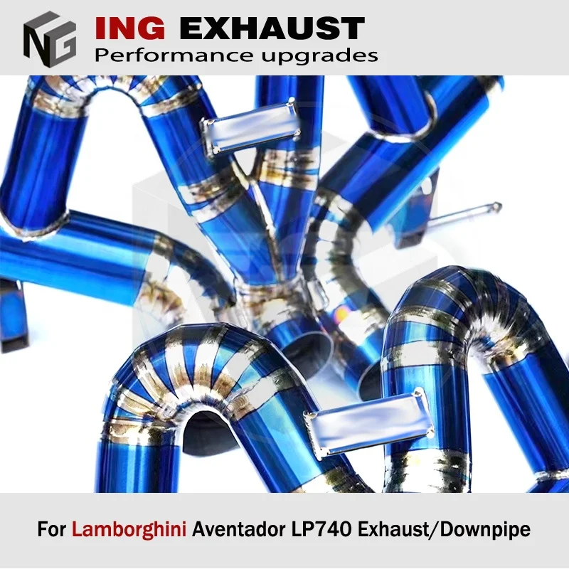 ING Высококачественный глушитель из титанового сплава Catback для Aventador S LP700-4 LP740-4 LP750-4
