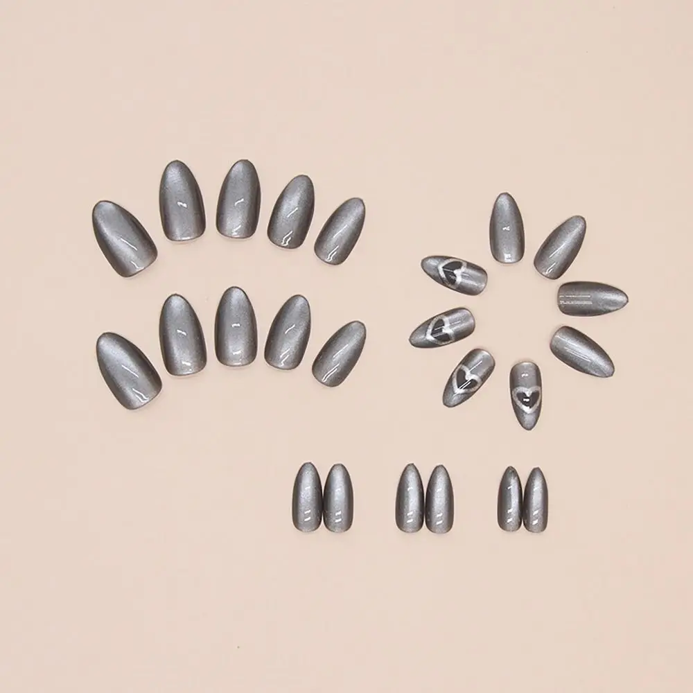 24 шт./коробка накладные ногти с эффектом размытия