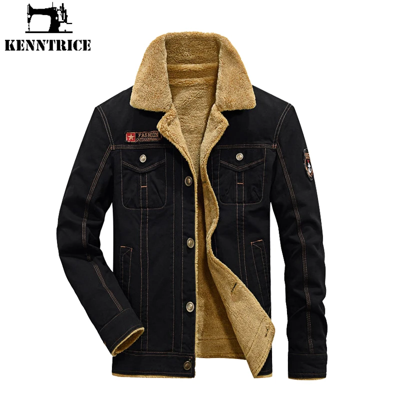 Kenntrice Men's Fleece Jackets Tactical Coat Fashion Clothes Camouflage Jacket For Man Male Winter Clothing Men Military Jackets