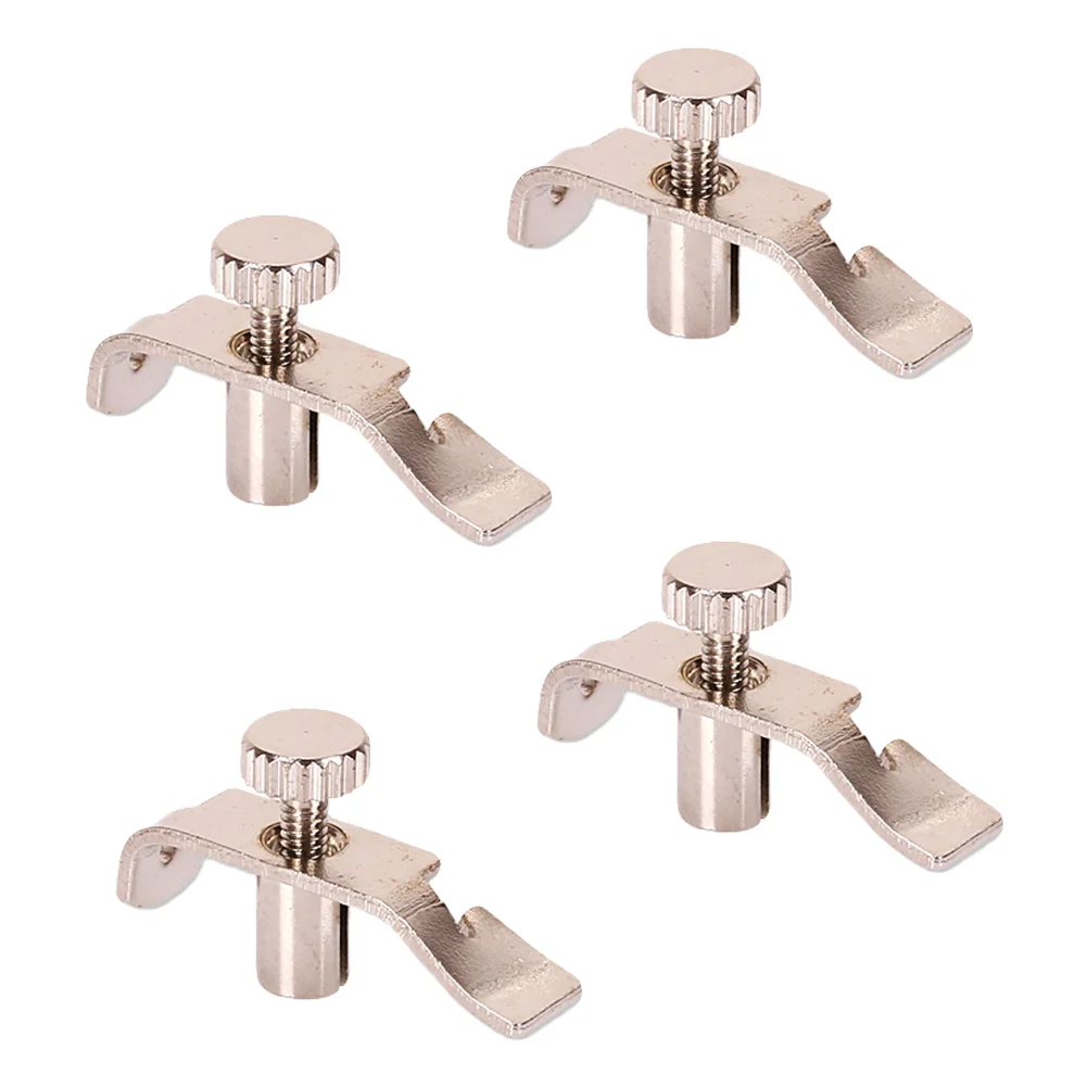 

4pcs String Adjusters Erhu Fine Tuners Erhu Adjustment Tools Erhu Parts (Silver)