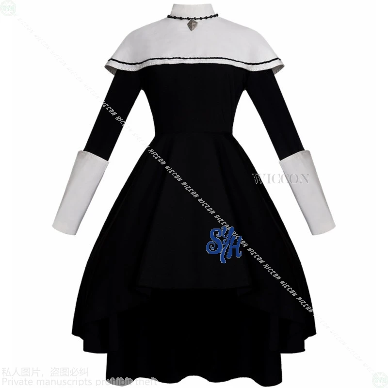 Фото Project Sekai Аниме Игра Yoisaki Kanade Косплей Idol Nightcord At 25:00 Черный Длинный Винтаж Готическая Лолита Хэллоуин Костюм монахини №2