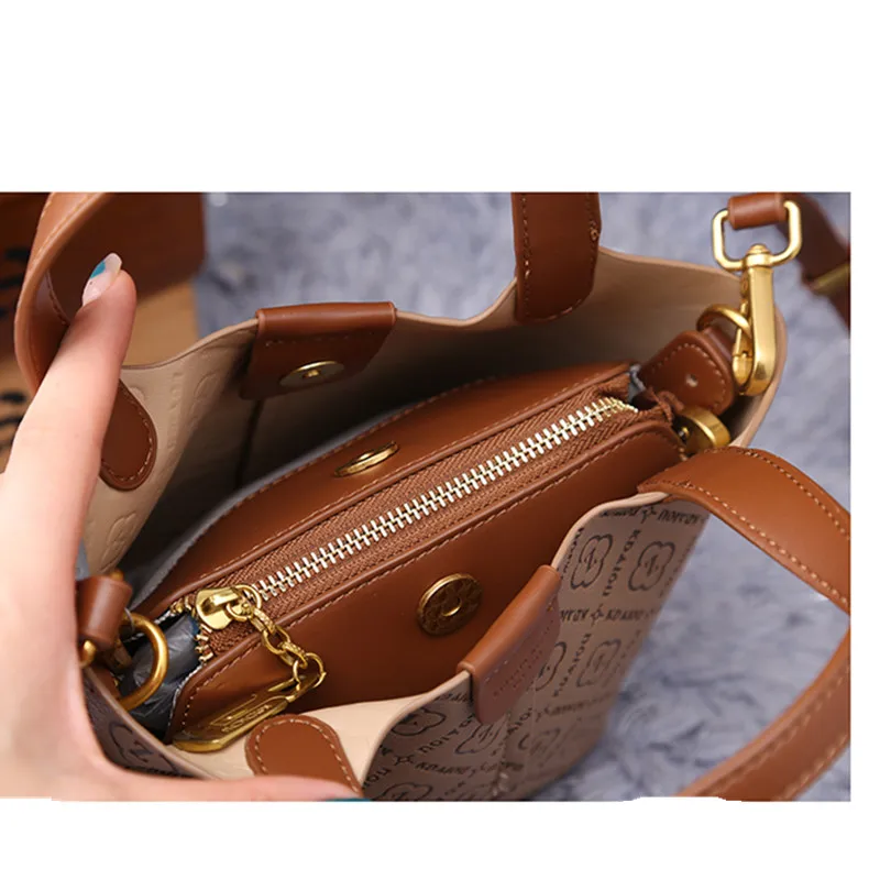 2023 New Famous Designer Shoulder Messenger Bags High Quality Fashion Bucket Bags Famous Designer Luxury Women Leather Handbags