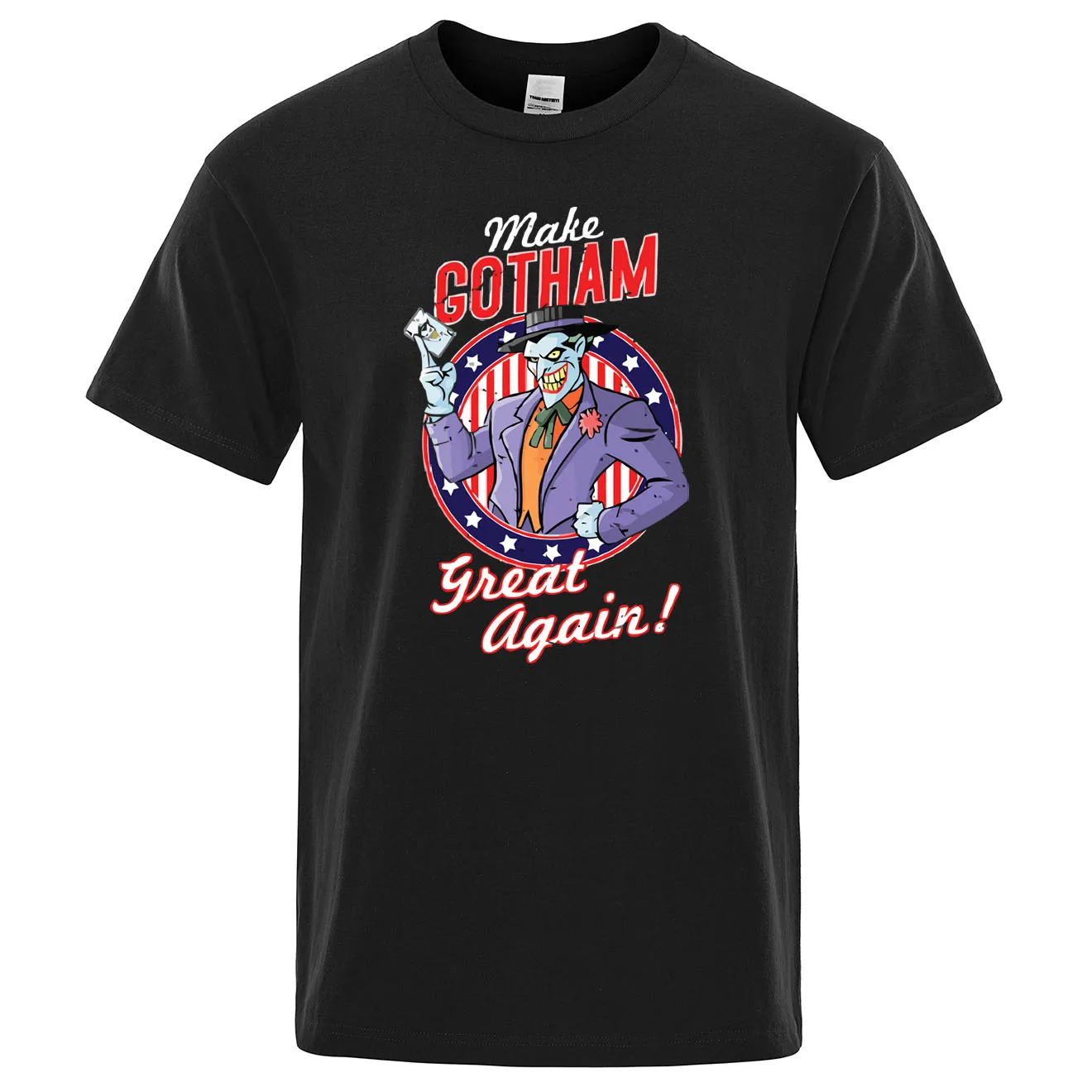 

2019 Summer Cotton T Shirt Hot Sale New Men's TShirt Make Gotham Great Again Letter Print T-Shirt Men Clothing Hip Hop Tops Tees