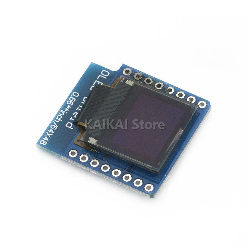 Модуль OLED-дисплея 0 66 дюйма для модуля WEMOS D1 MINI ESP32 Arduino AVR STM32 64x48 ЖК-экран IIC I2C OLED