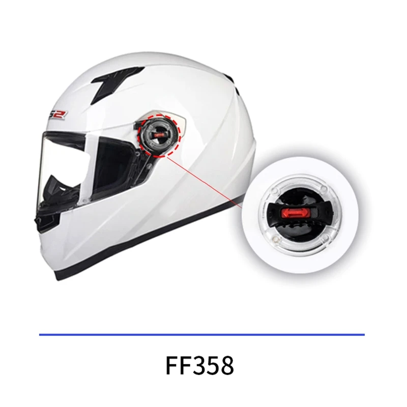 

1 Pair Motorcycle Helmet Lens Visor Shield Base Plate Rotate Switch Compatible with FF370/358/386/394/325/396 Drop Shipping