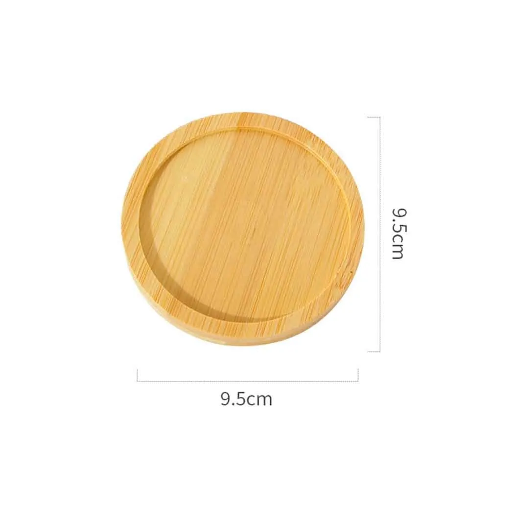 

Flowerpot Base Gardening Supplies Round Square Bamboo Tray Gift Home Decoration Planters Pot Stander Succulents Bonsai Holder