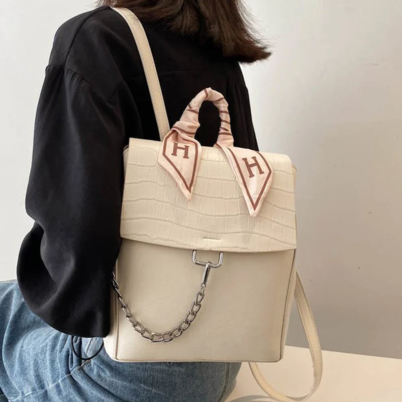 

Модный женский рюкзак из искусственной кожи, винтажная сумка на плечо, черный женский маленький рюкзак, Элегантные Дизайнерские Сумки на це...